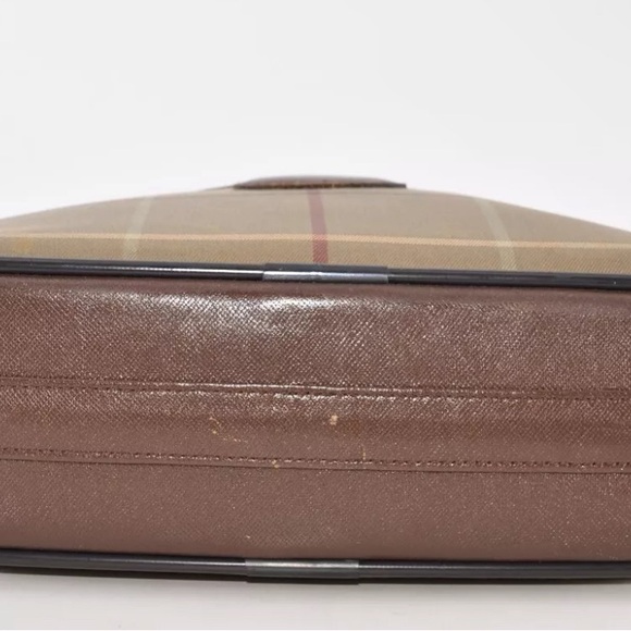 Burberry Vintage Olive Windowpane Shoulder Bag with Adjustable Strap - Picture 5 of 12